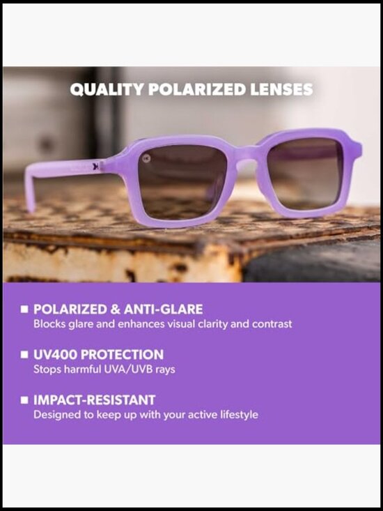 Polarized Sunglasses - UV400 Protection - Rectangular Frame - Unisex main image 6